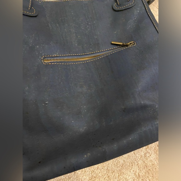 EVE Cork Tote Portuguese Natural Cork Bag Handbag Purse Eco Vegan New W/Tag - Picture 2 of 7